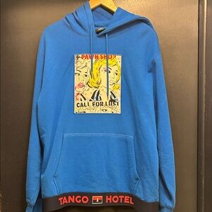 Blue Graphic Hoodie